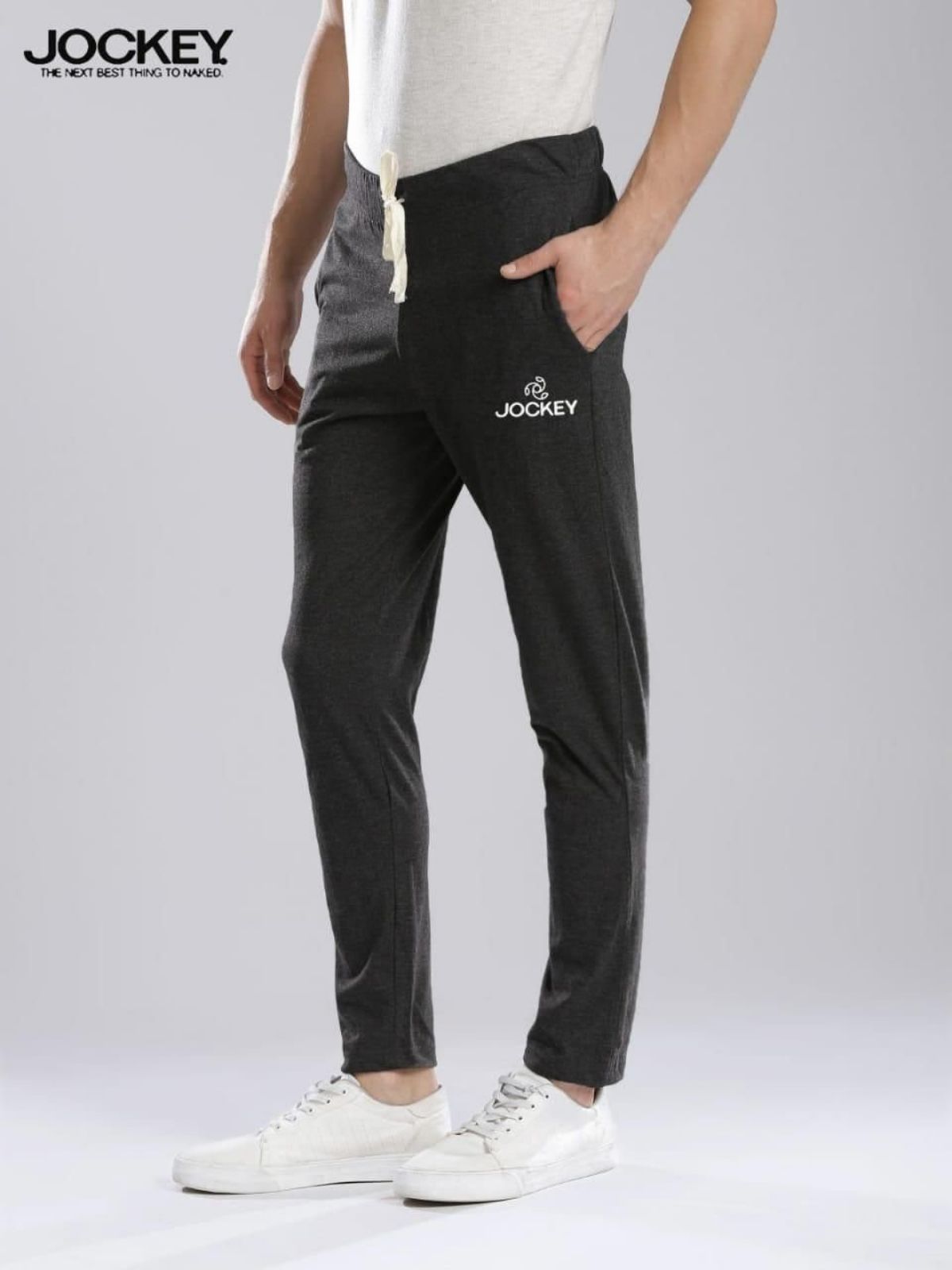 Jockey mens jogger without bottom cuff loopknit