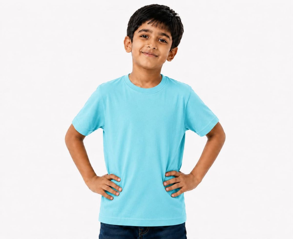 Smart Kids Boys Plain T-shirts - Cmcotton-02