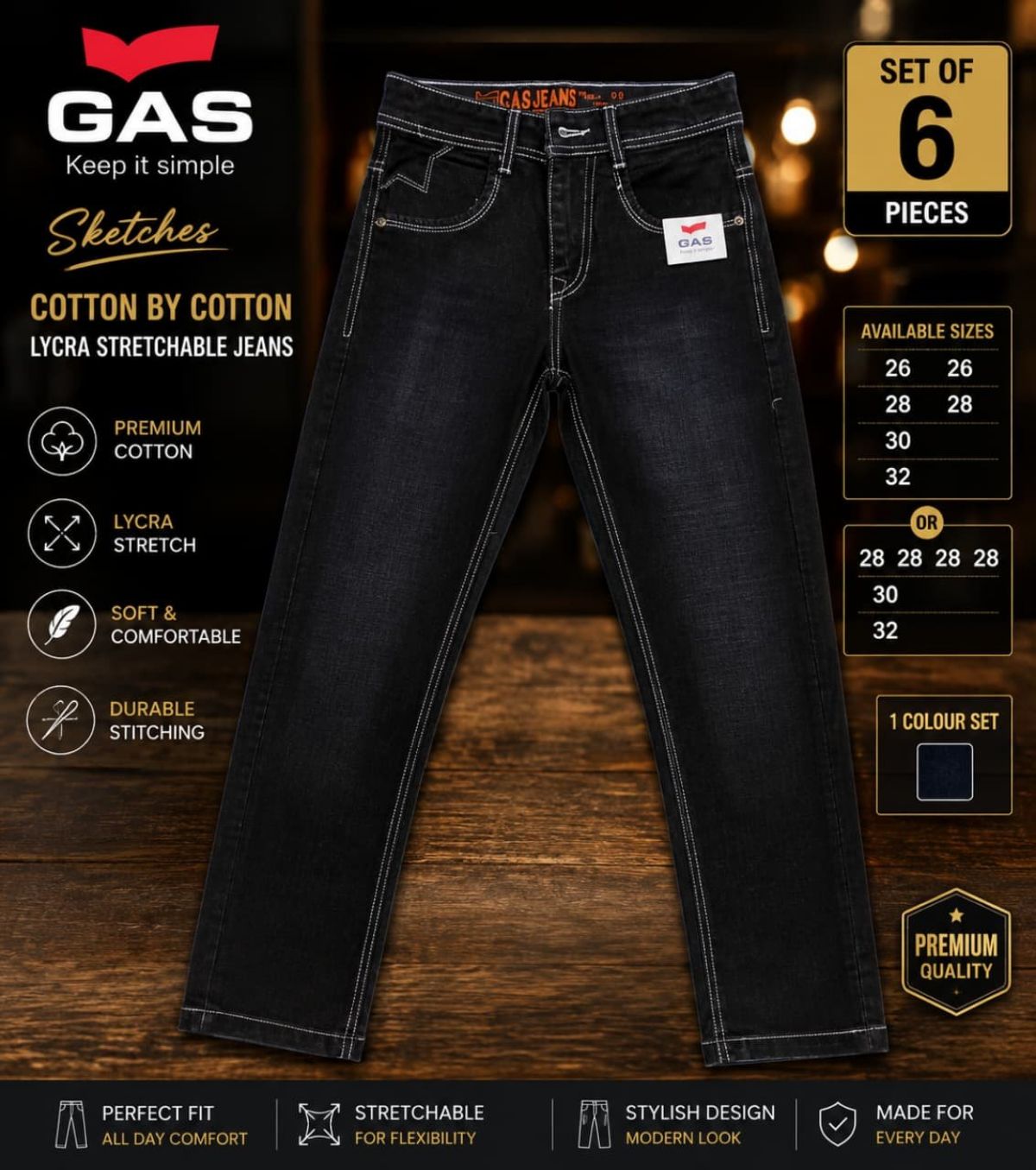 Updry Men's Denim Jeans