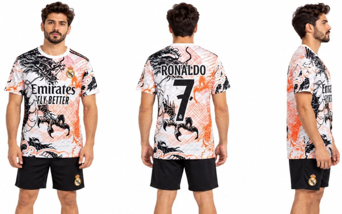 Men's Football Jersey Front & Back Sleeve Round Neck