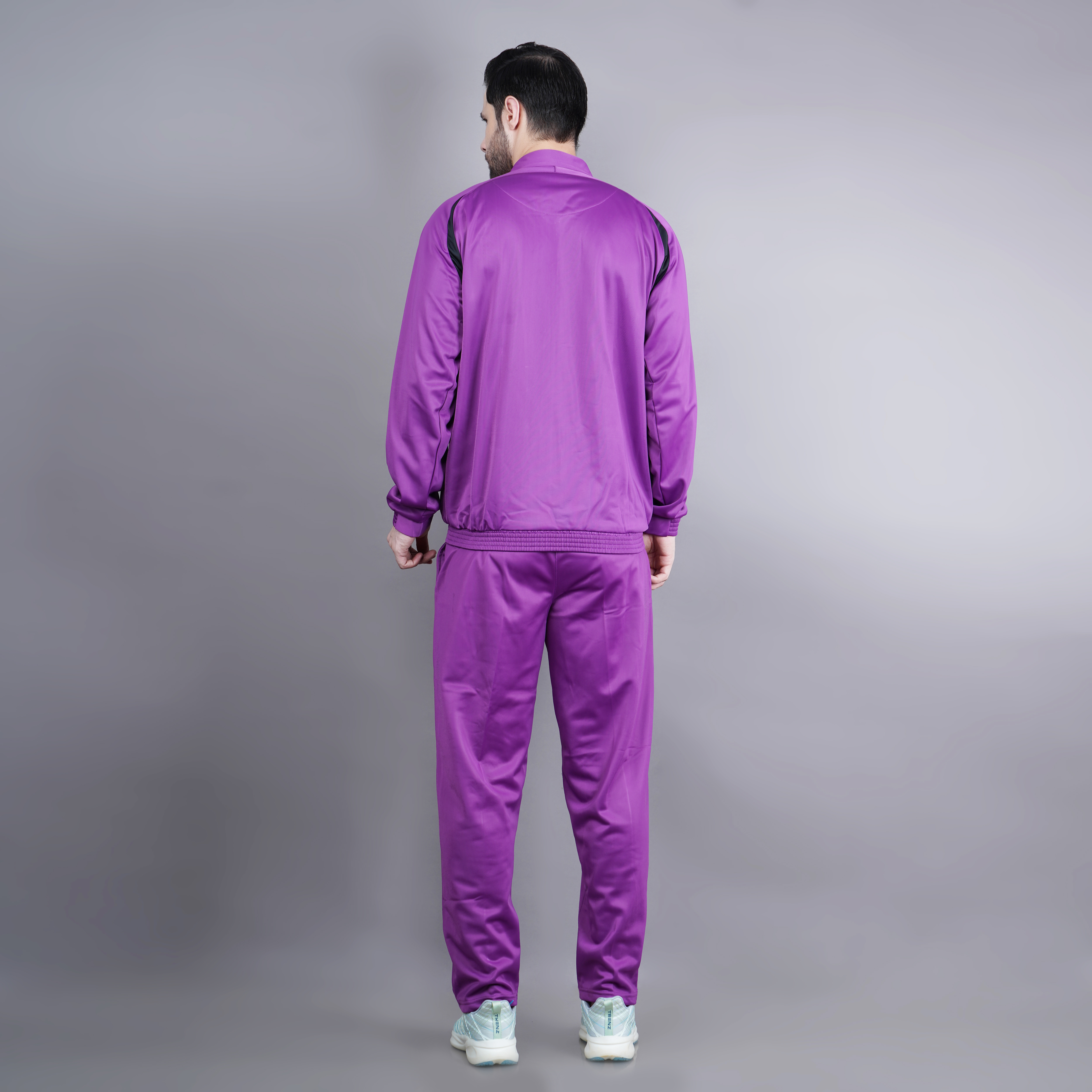 Men's Tracksuit  435A-TP-Purple/Black/White-M