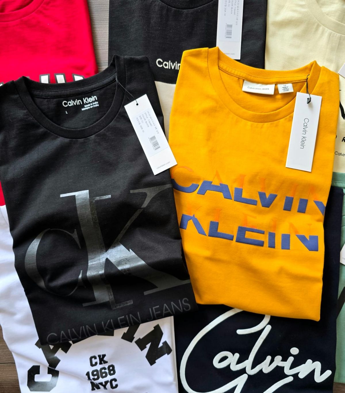 CALVIN KLEIN MENS ROUND NECK T SHIRTS M to 2XL