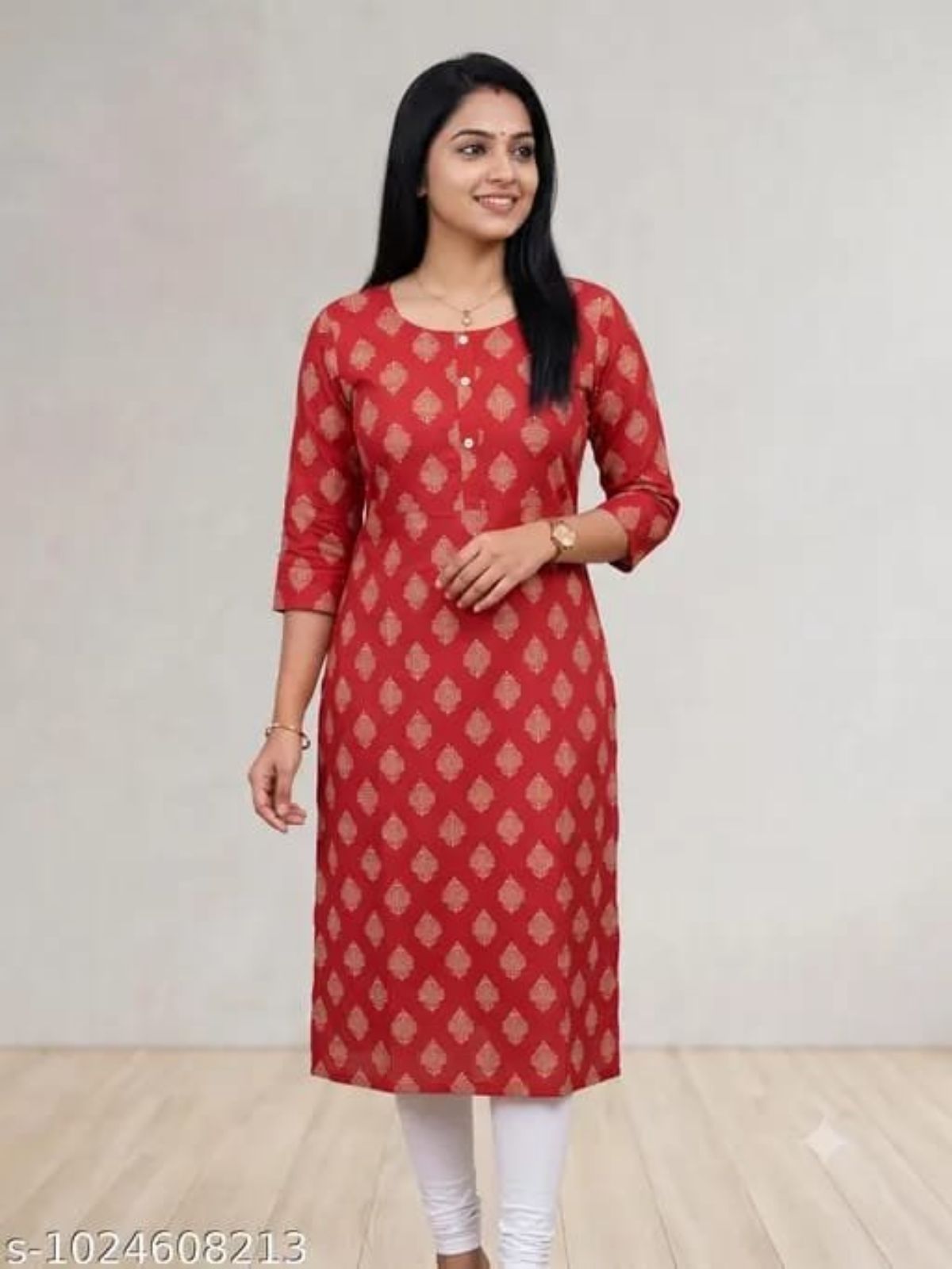 Women's Printed Cotton Kurti