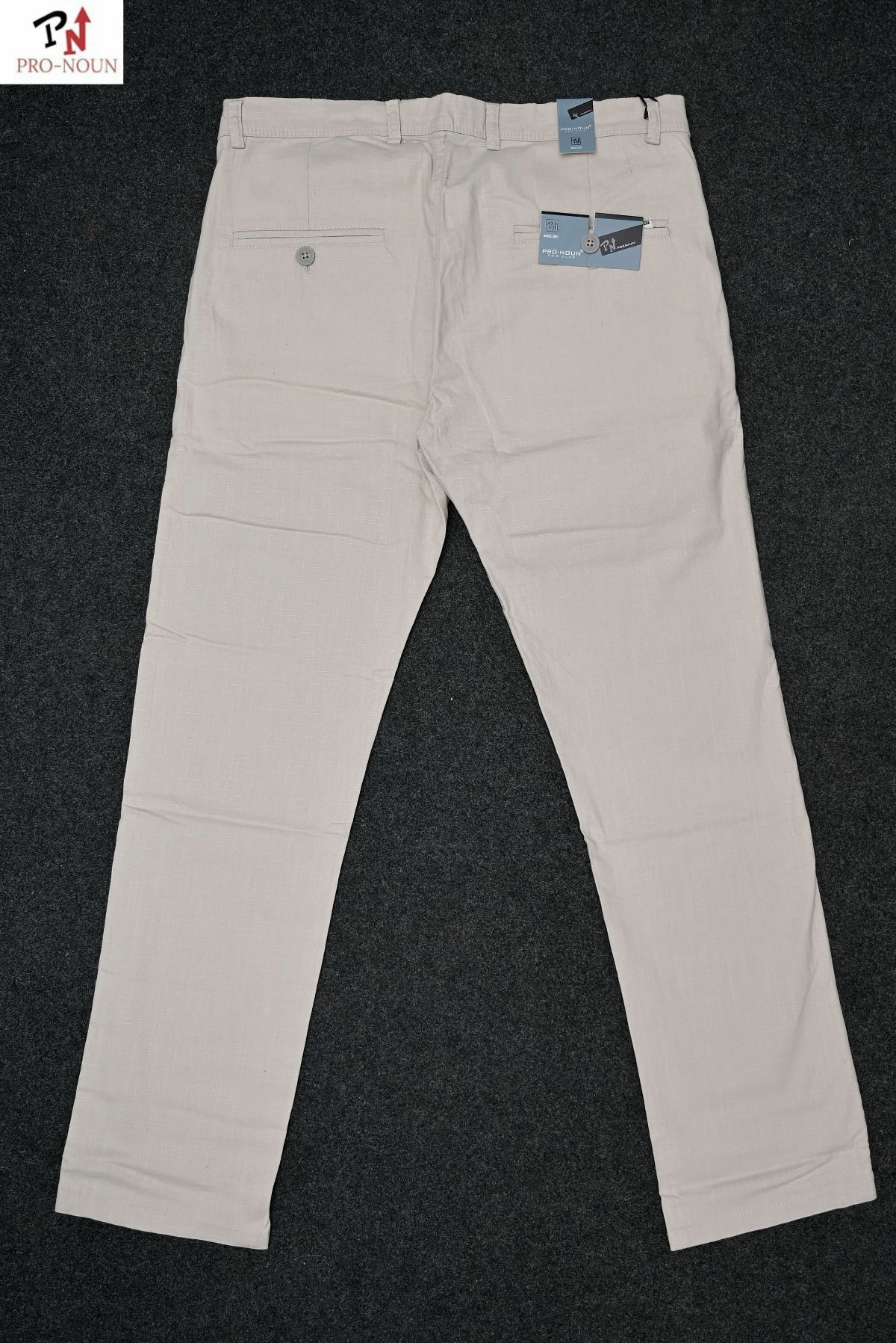 Pro-Noun Men's Stretchable Linen Casual Trousers D No-1905