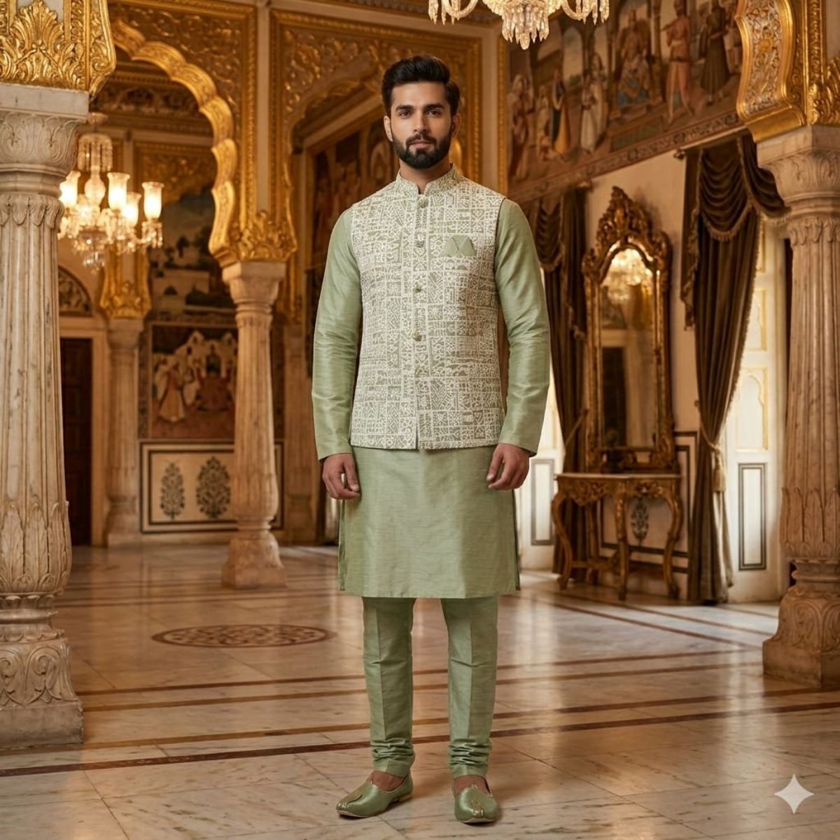 Variation Men's Kurta Pajama Set