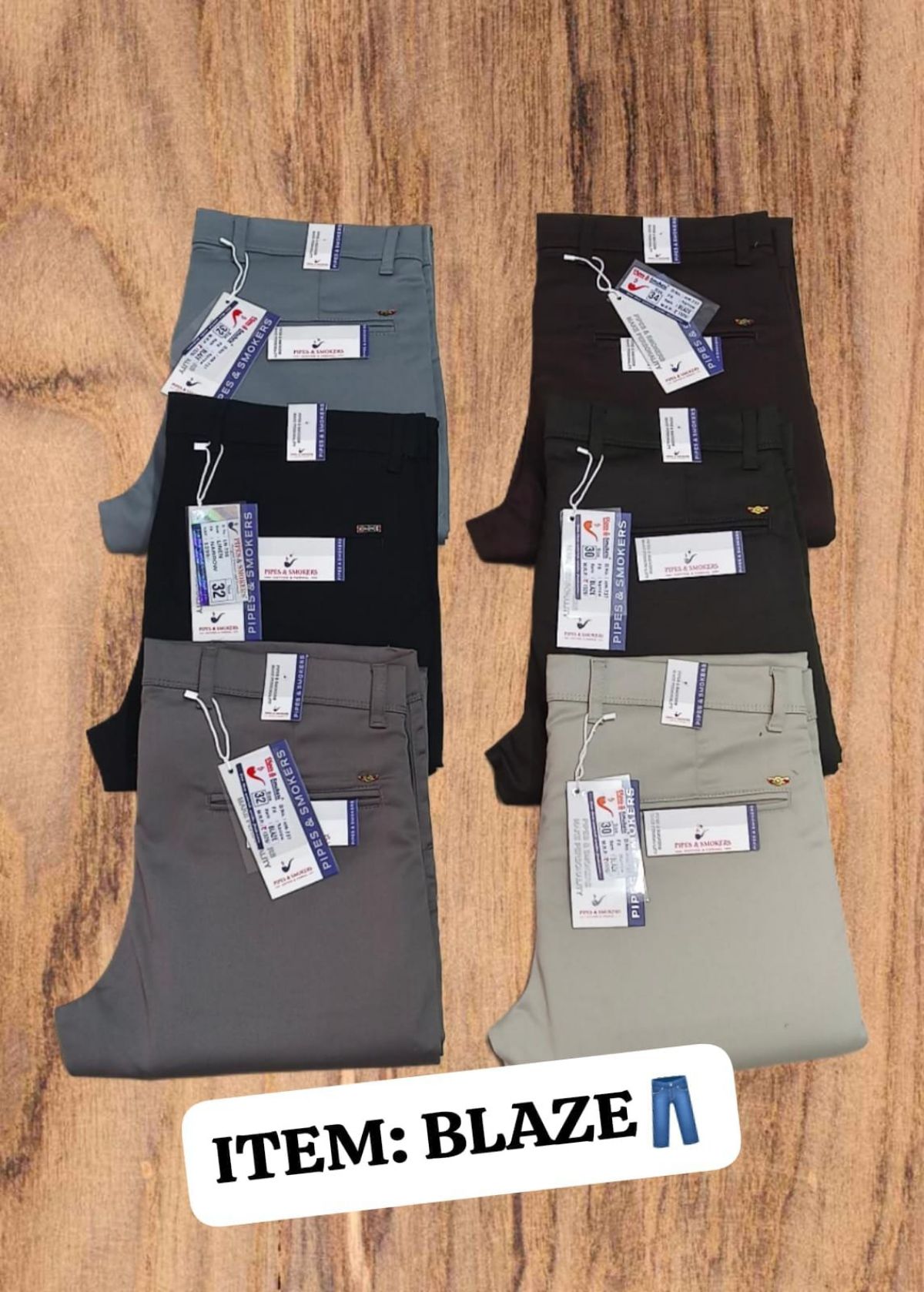 Pipe & Smokers Men's Cotton Formal Pants- HD Slub