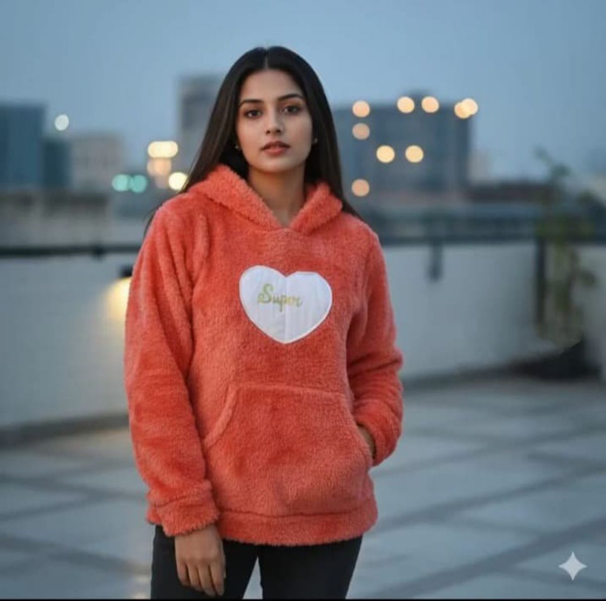 Women's Woollen Hoodie