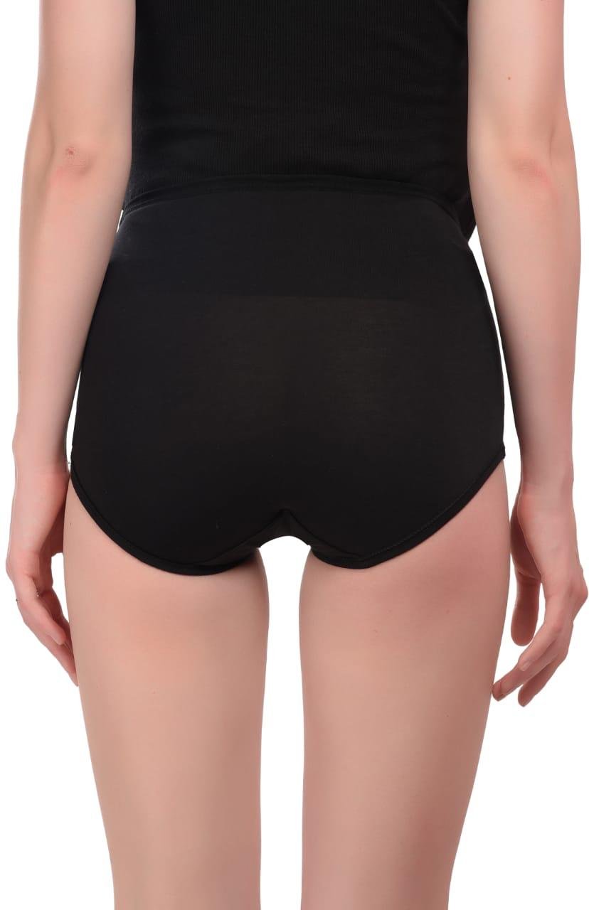 Teusy Woman High Waist Maternity Panty set-Black