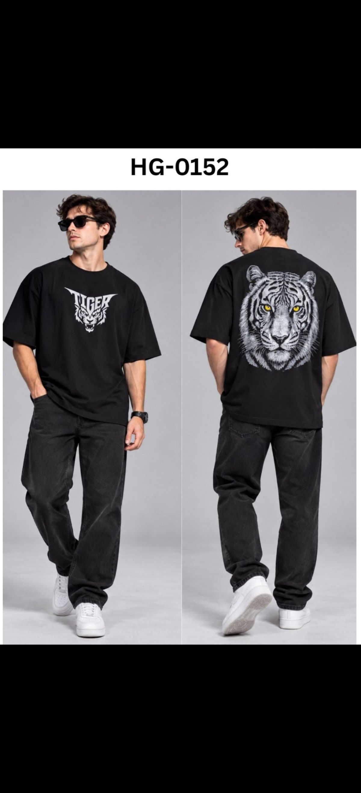 TOMHIDDLE MENS PRINTED DROP SHOULDER T-SHIRT- A4-HG-0152