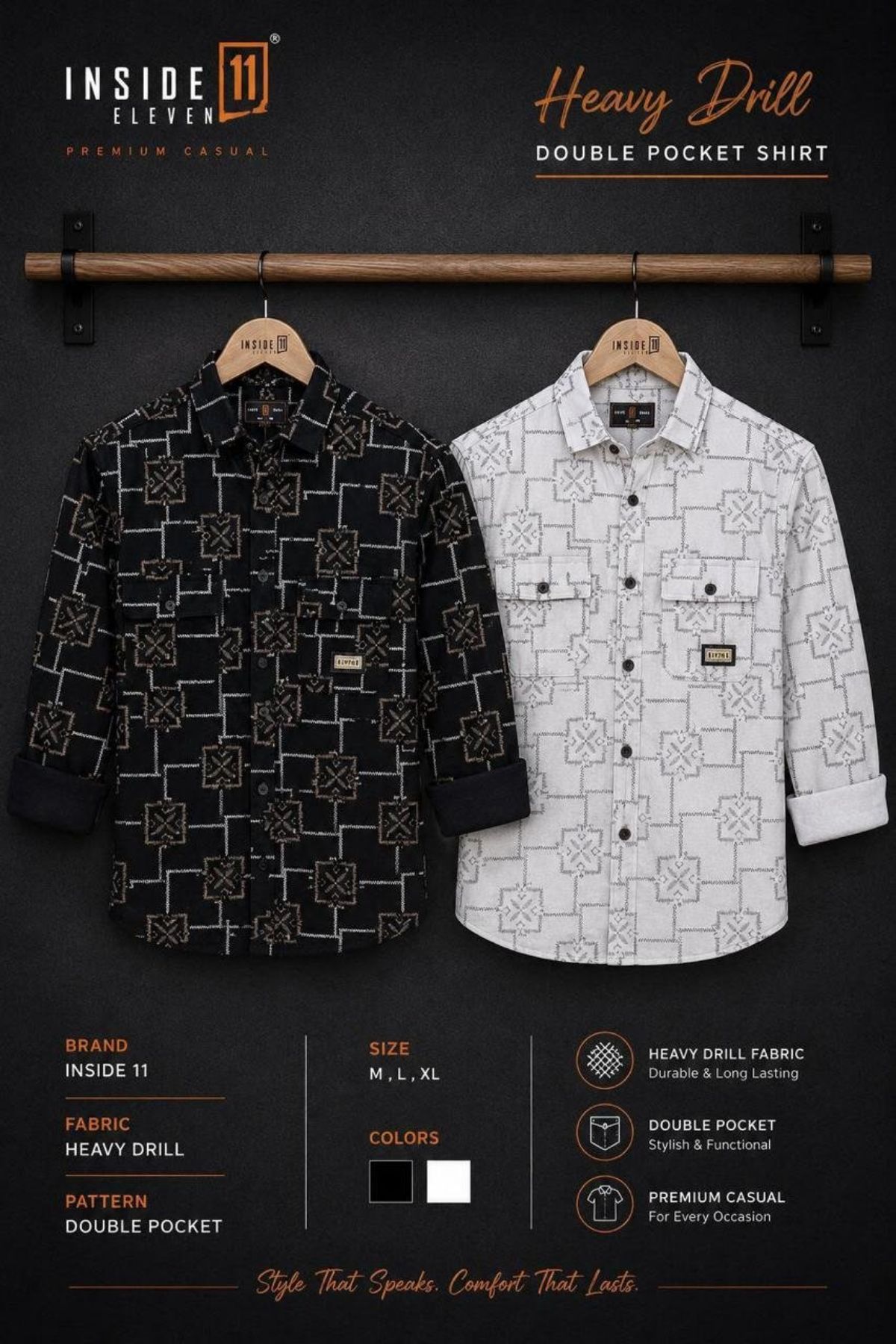Men's Heavy Drill Fabric Shirts
