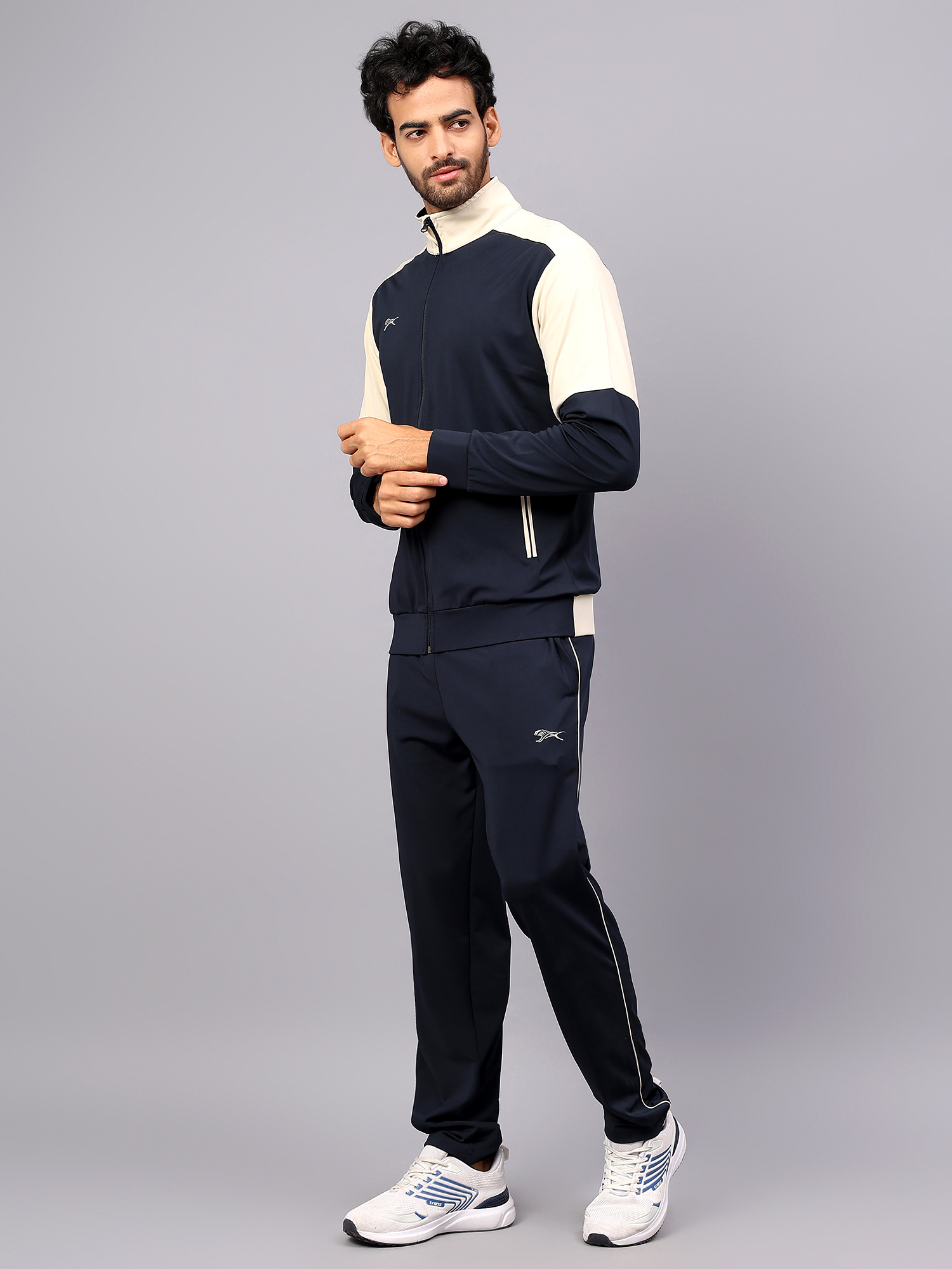 Men's Tracksuit  SNTSW111M-Navy/Summer Sand-3XL