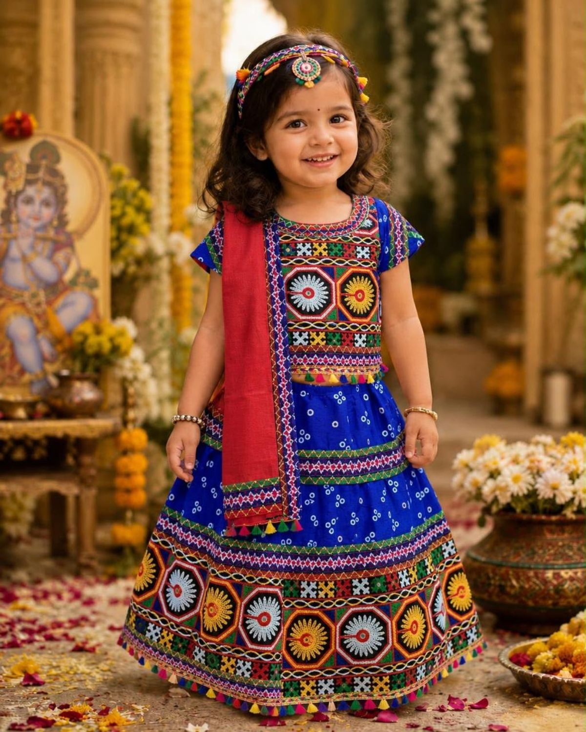 SG Fashion Kids Girls Lehenga Choli Set
