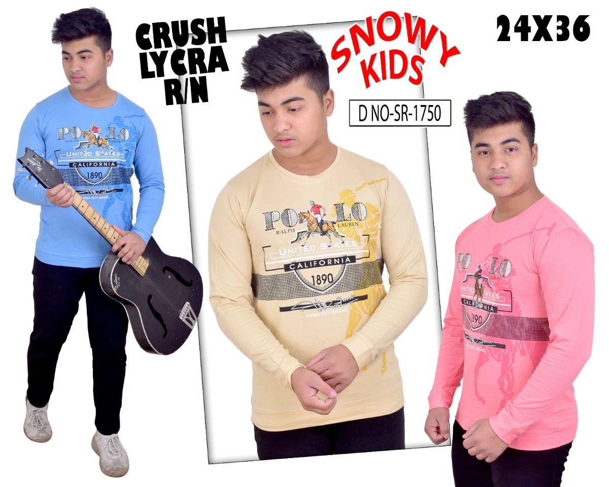Kids Full Sleeve T-shirts - SR-1750