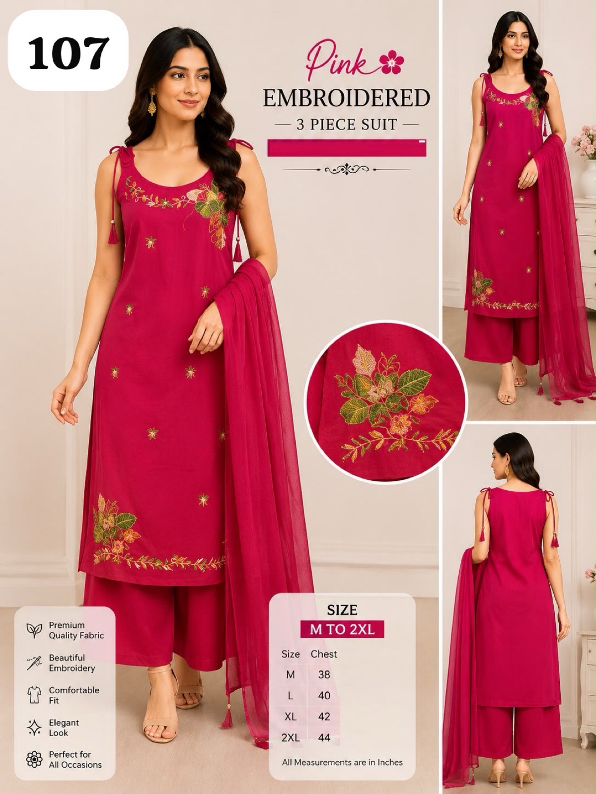 3 PCS KURTIS