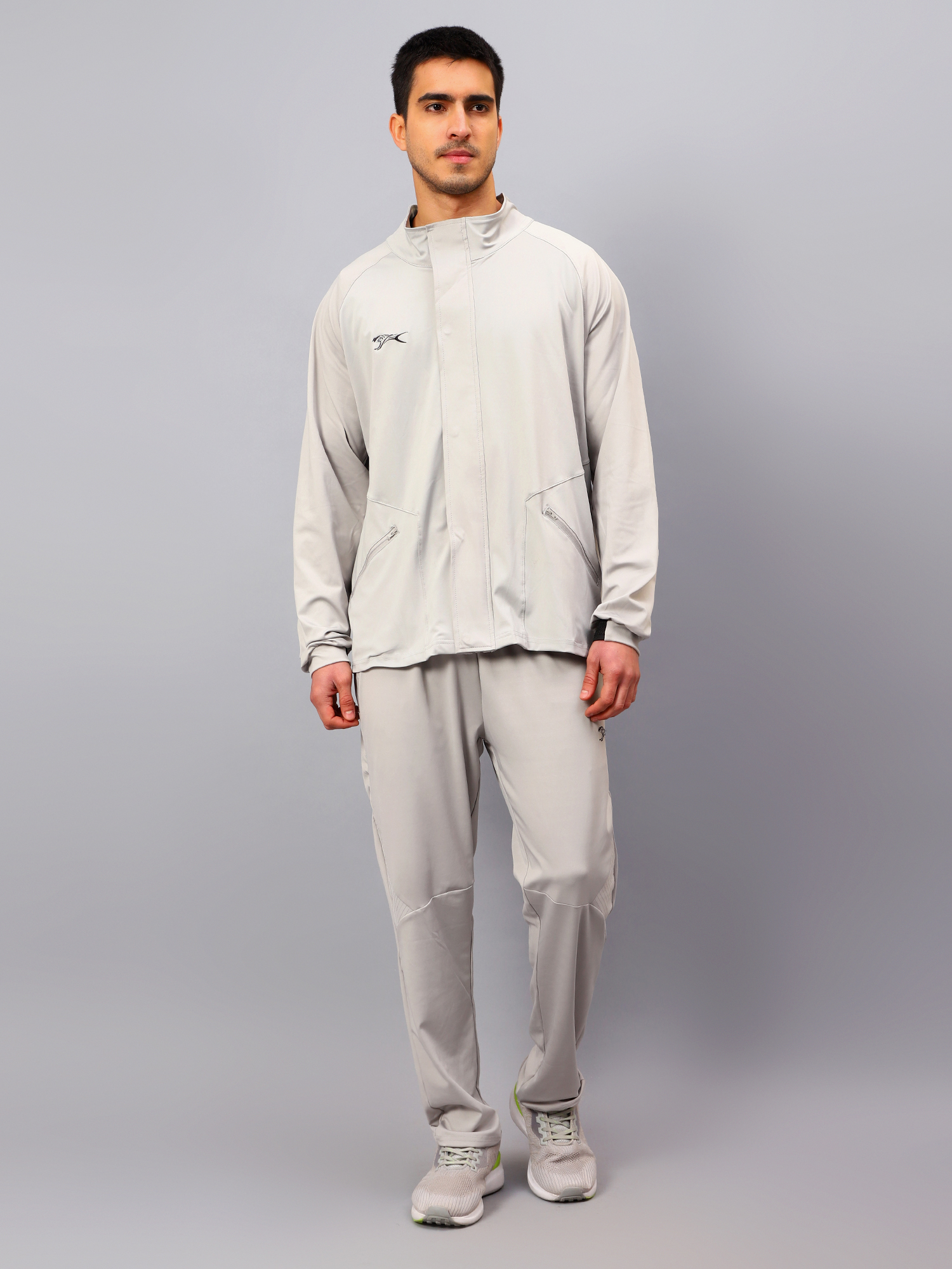 Men's Tracksuit  SNTSW105M-Light Grey/Black-S