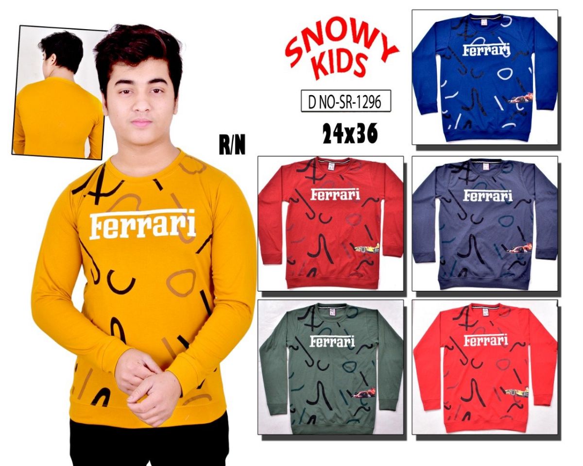 Kids Full Sleeve T-shirts - SR-1296