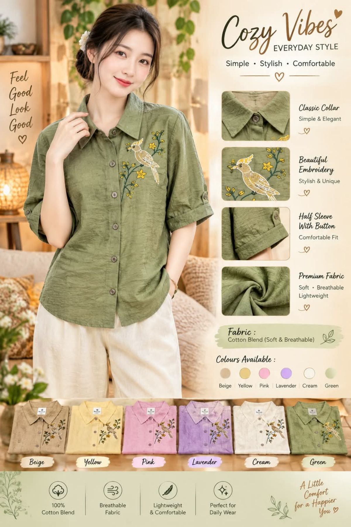 Women's Korean Top Type Shirts