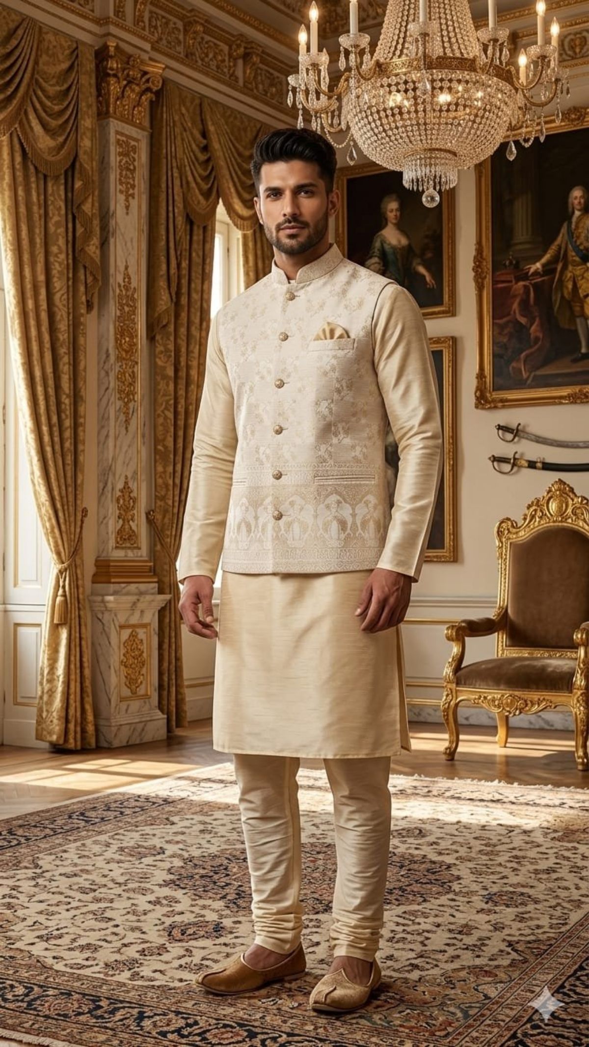 Variation Men's Kurta Pajama Set