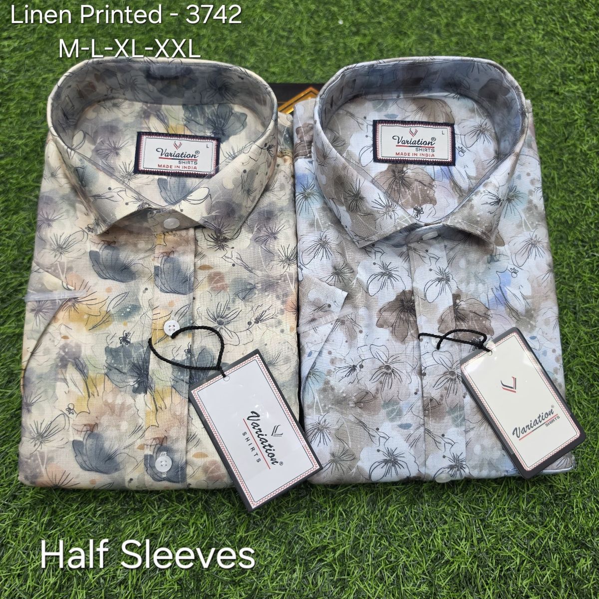 Variation Linen Printed Men's Shirts- 3742