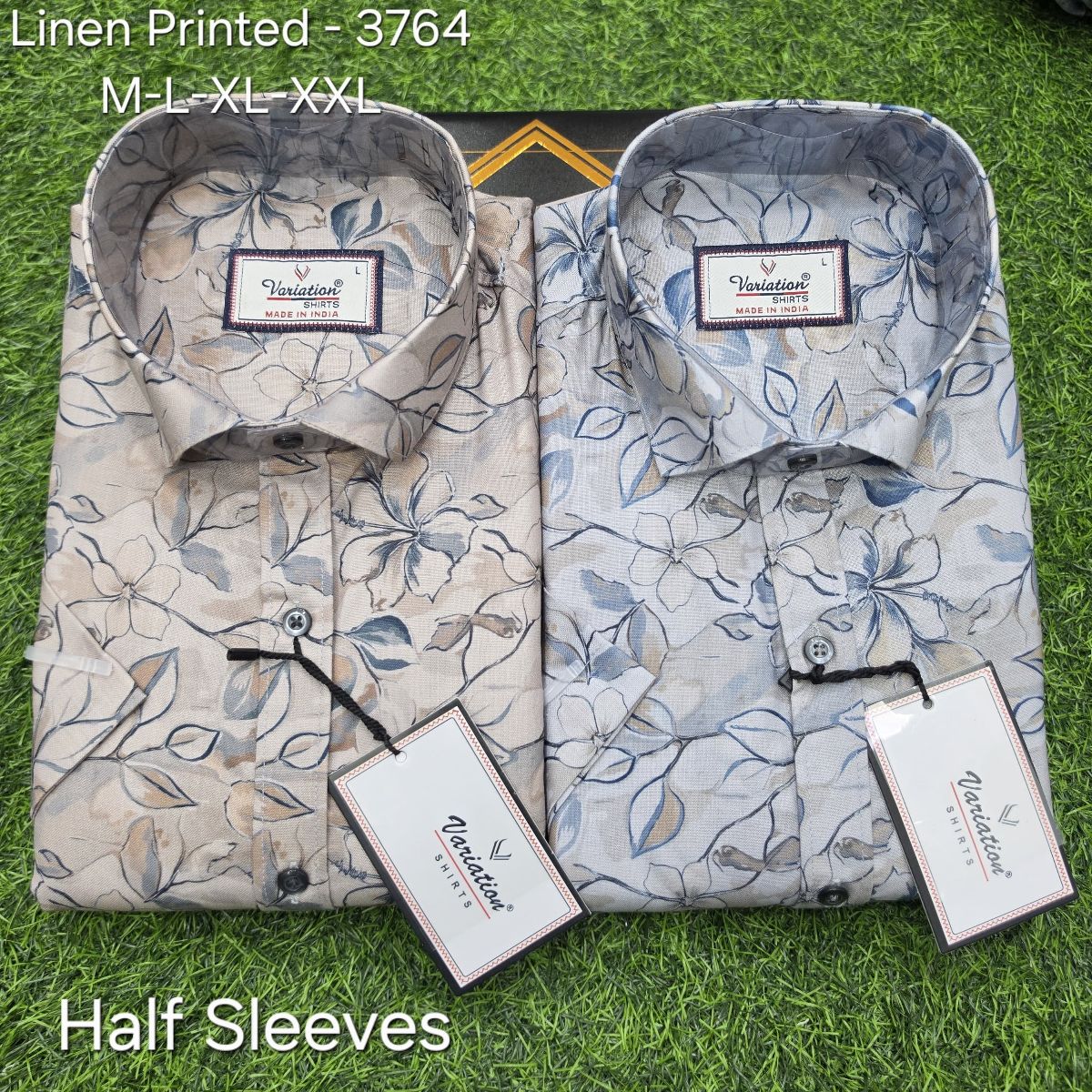 Variation Linen Printed Men's Shirts- 3764