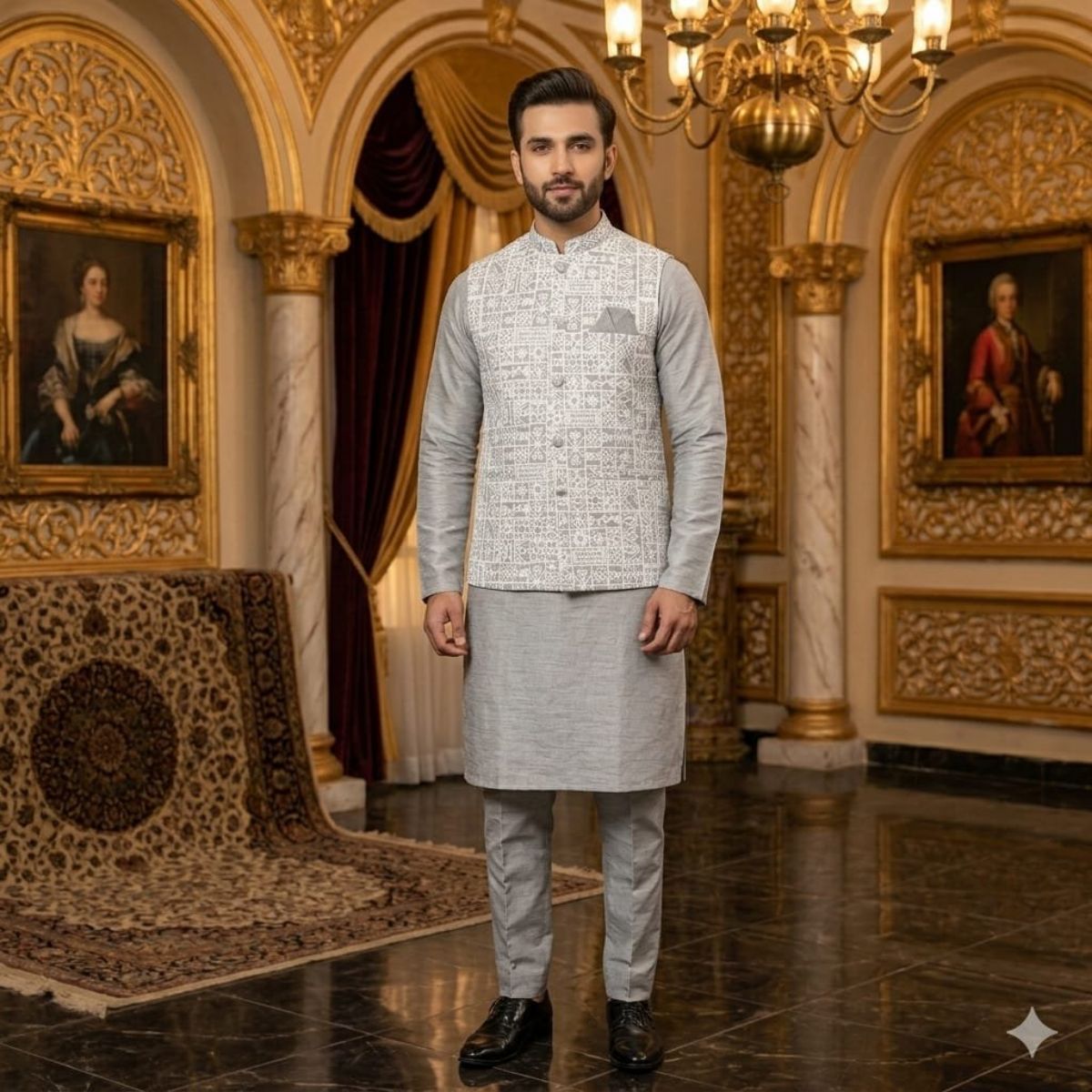 Variation Men's Kurta Pajama Set