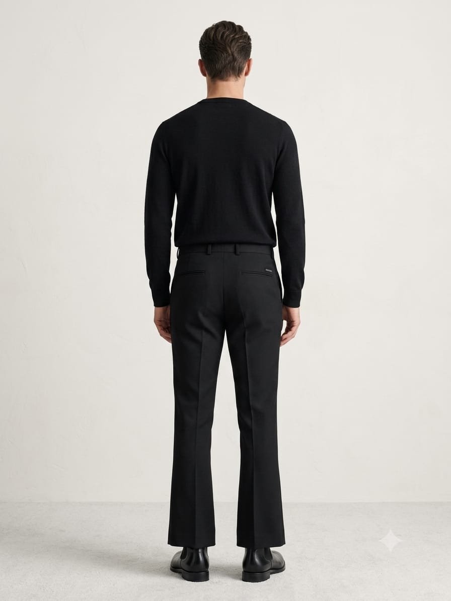 Updry Bootcut Barbie Men's Formal pants -Black