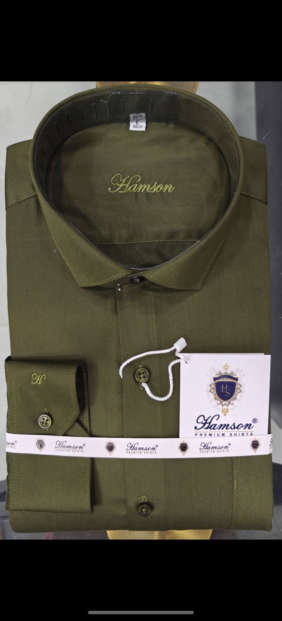 Hamson Luxury Plain Men's Shirts - Aqua-2