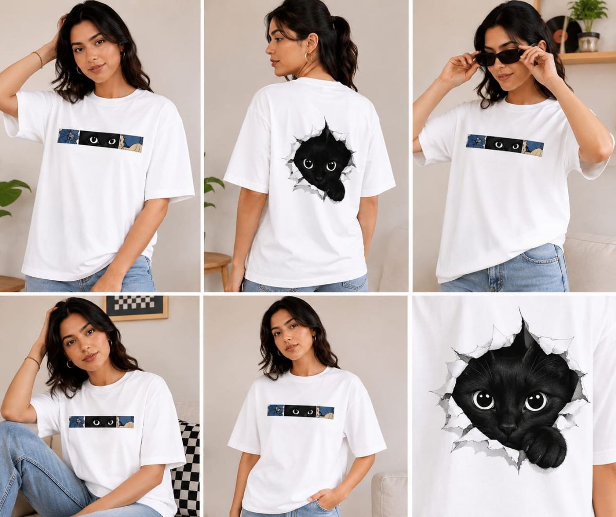 Cotton Blend Printed Unisex T-Shirts