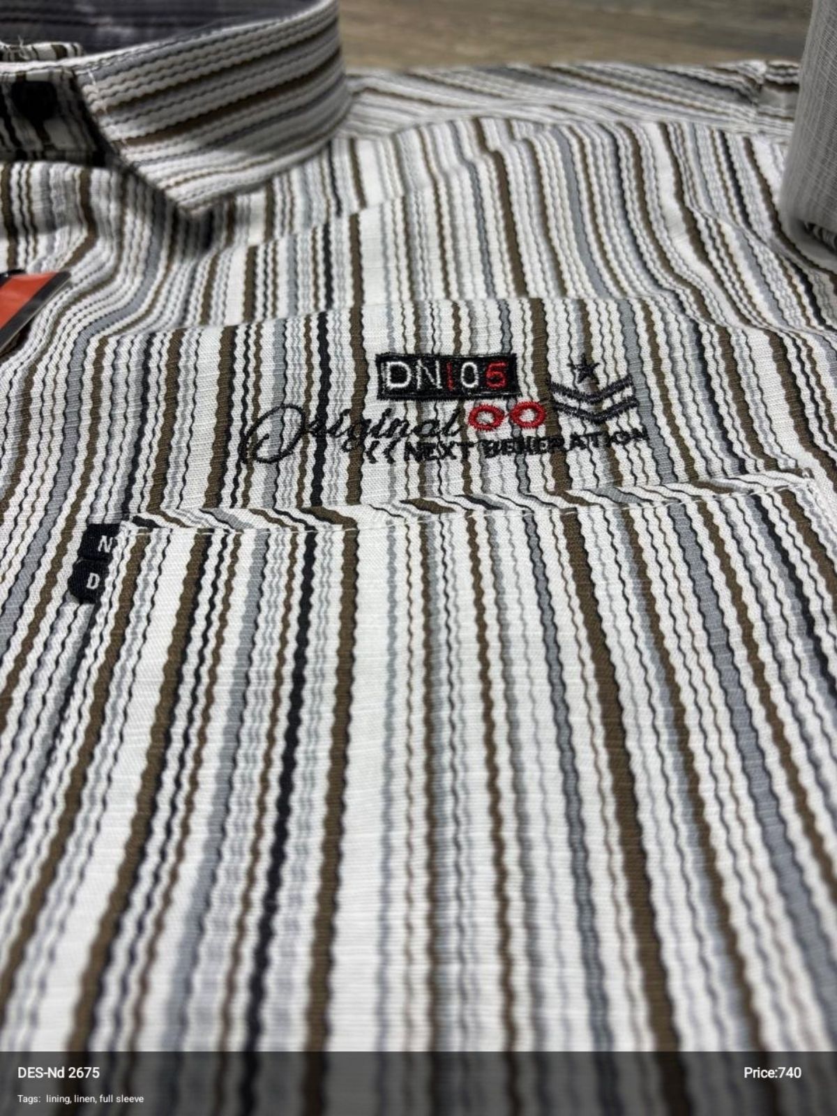 Never Down Men's Cotton Linen Shirts