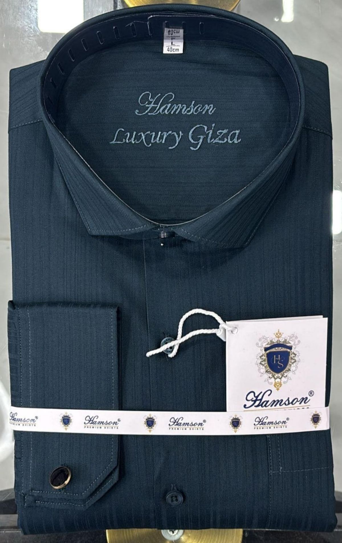 Hamson Italian Giza Cotton Designer Shirts for Men's Lycra