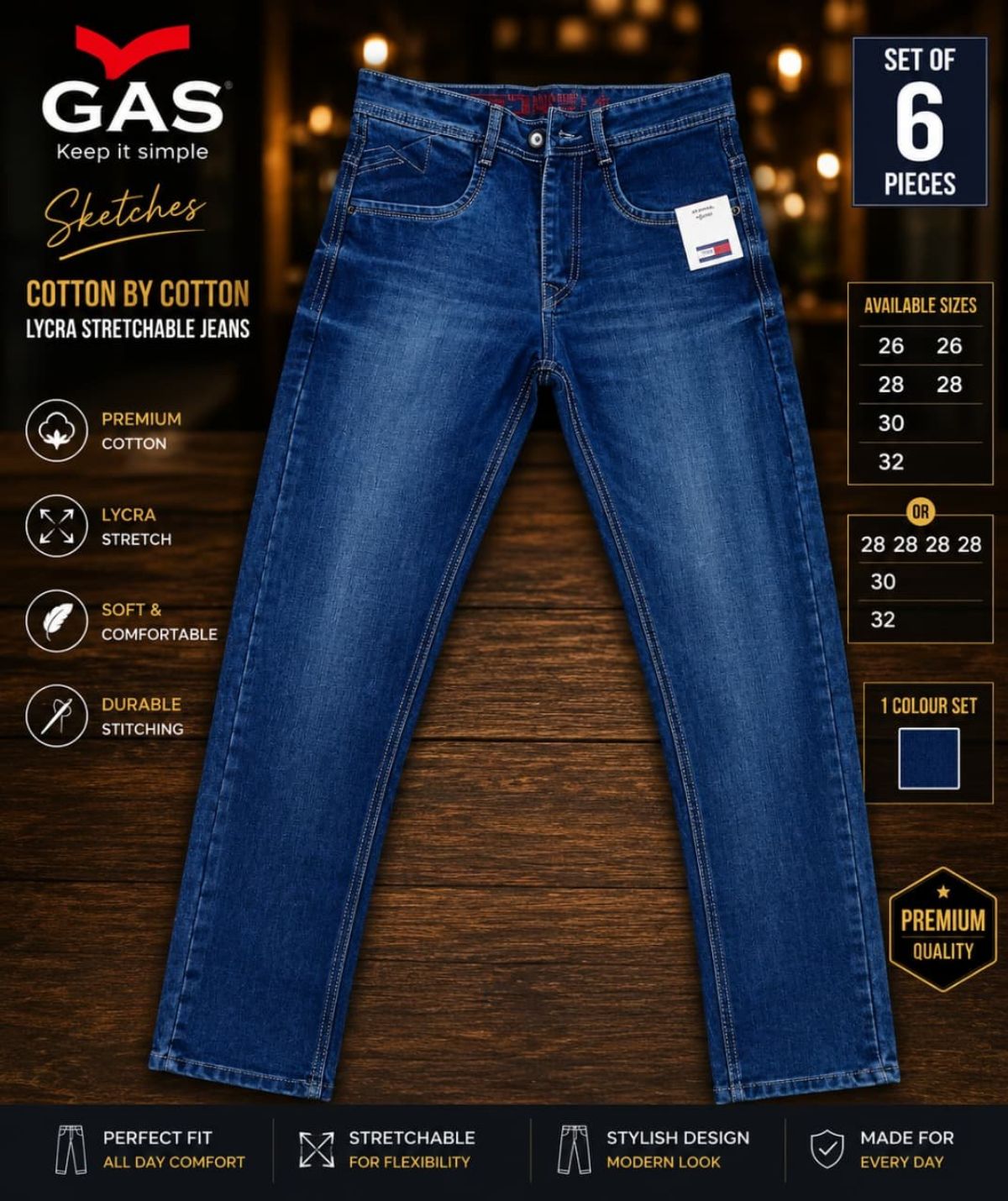 Updry Men's Denim Jeans