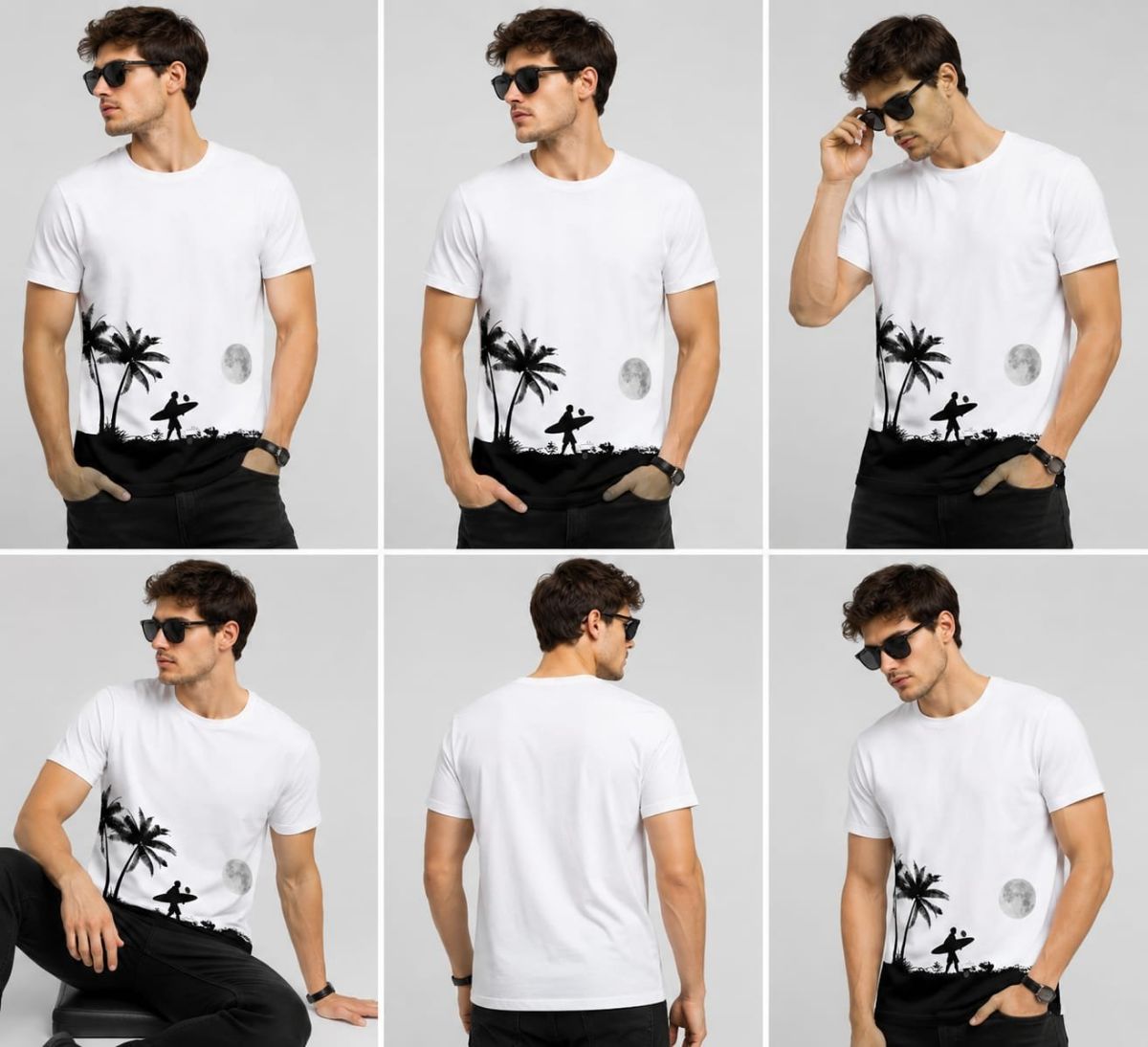Cotton Blend Printed Unisex T-Shirts
