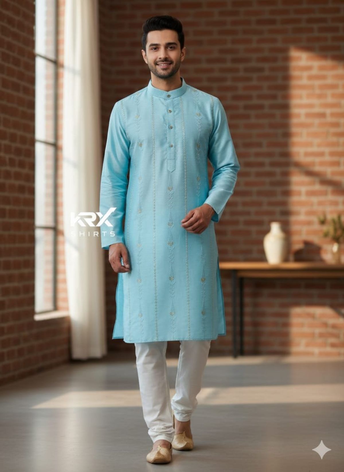 KRX Men's Designer Kurta Pajama Set