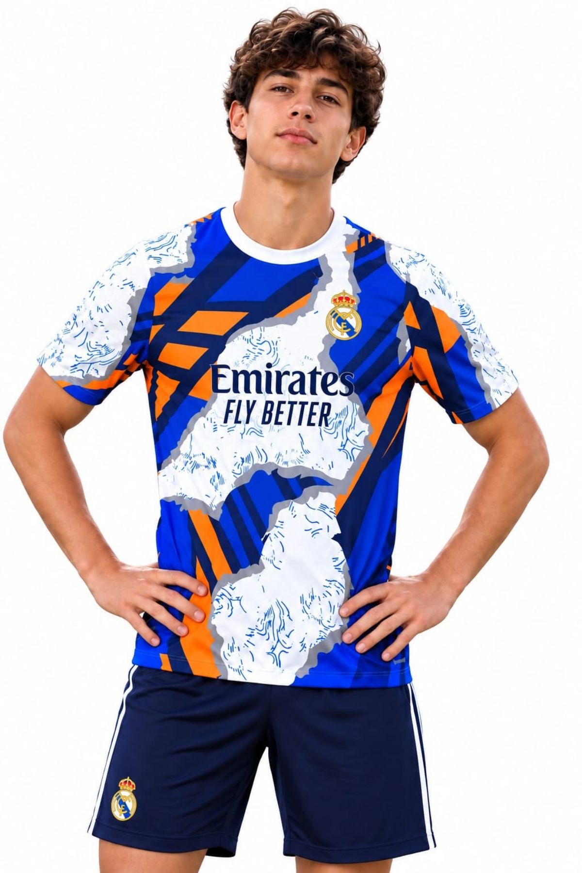 Men's Football Jersey Front & Back Sleeve Round Neck