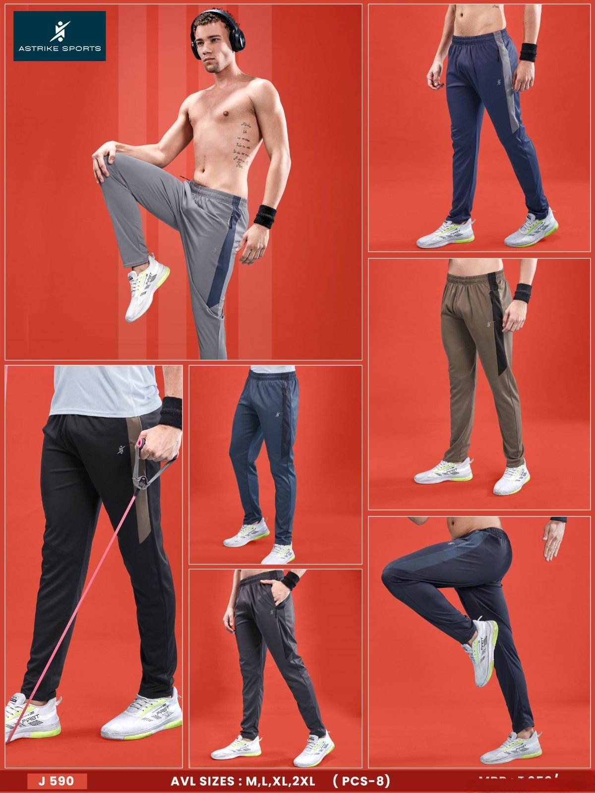Men's Trackpants- J-590