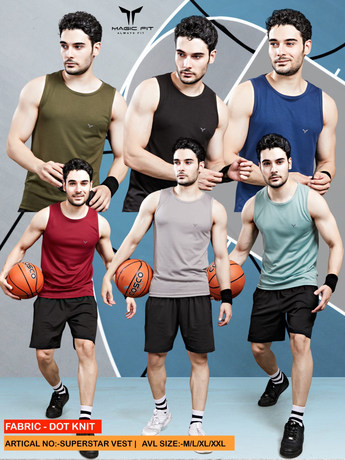 Mens Sleeveless Round Neck Tshirt