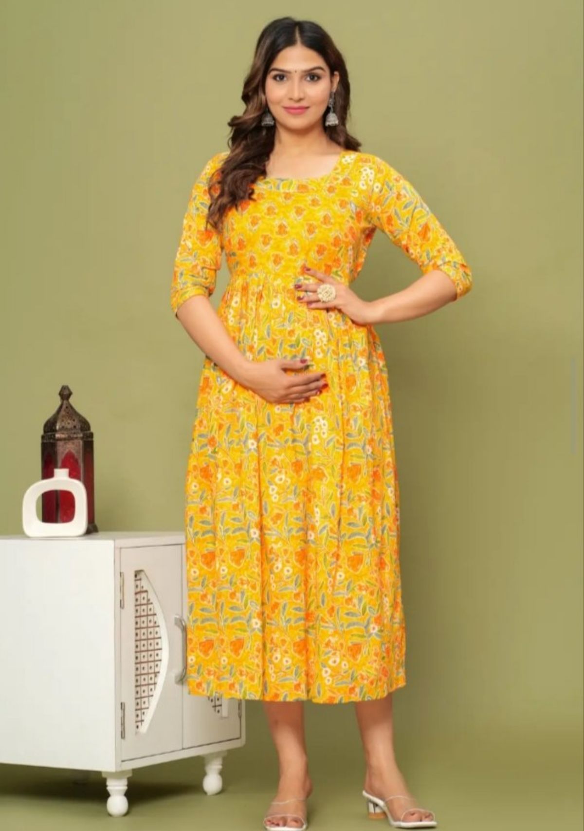 Women's Rayon Printed Gown