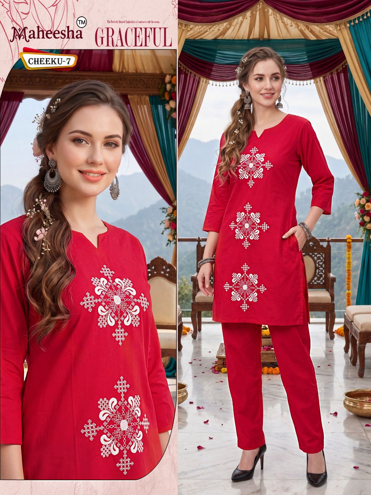 Rani Vastram Women's Ethnic Wear Co-Ord Set - Cheeku 7