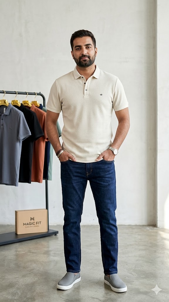 Mens Half Sleeve Polo NeckTshirt 2007