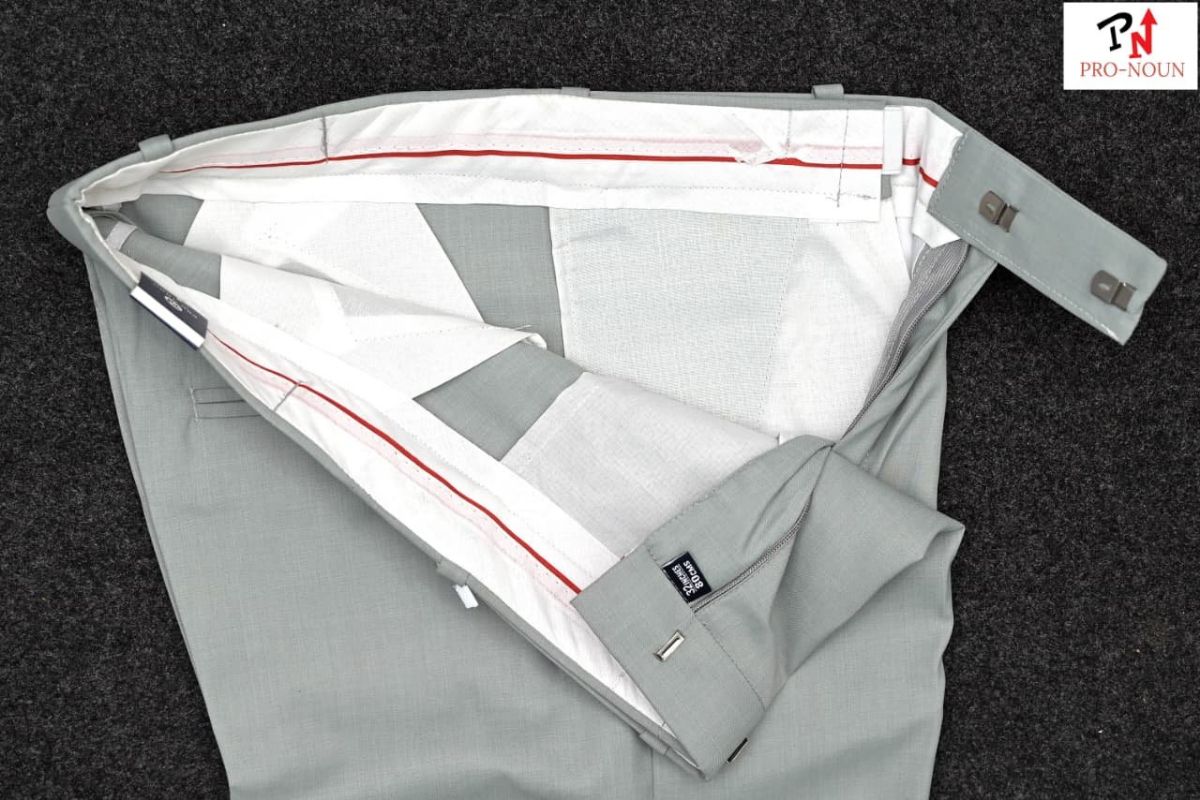 Pro-Noun Men's Formal Trouser Pants With Adjustable belt D No- Signature 241-6 (30-36)-Pista