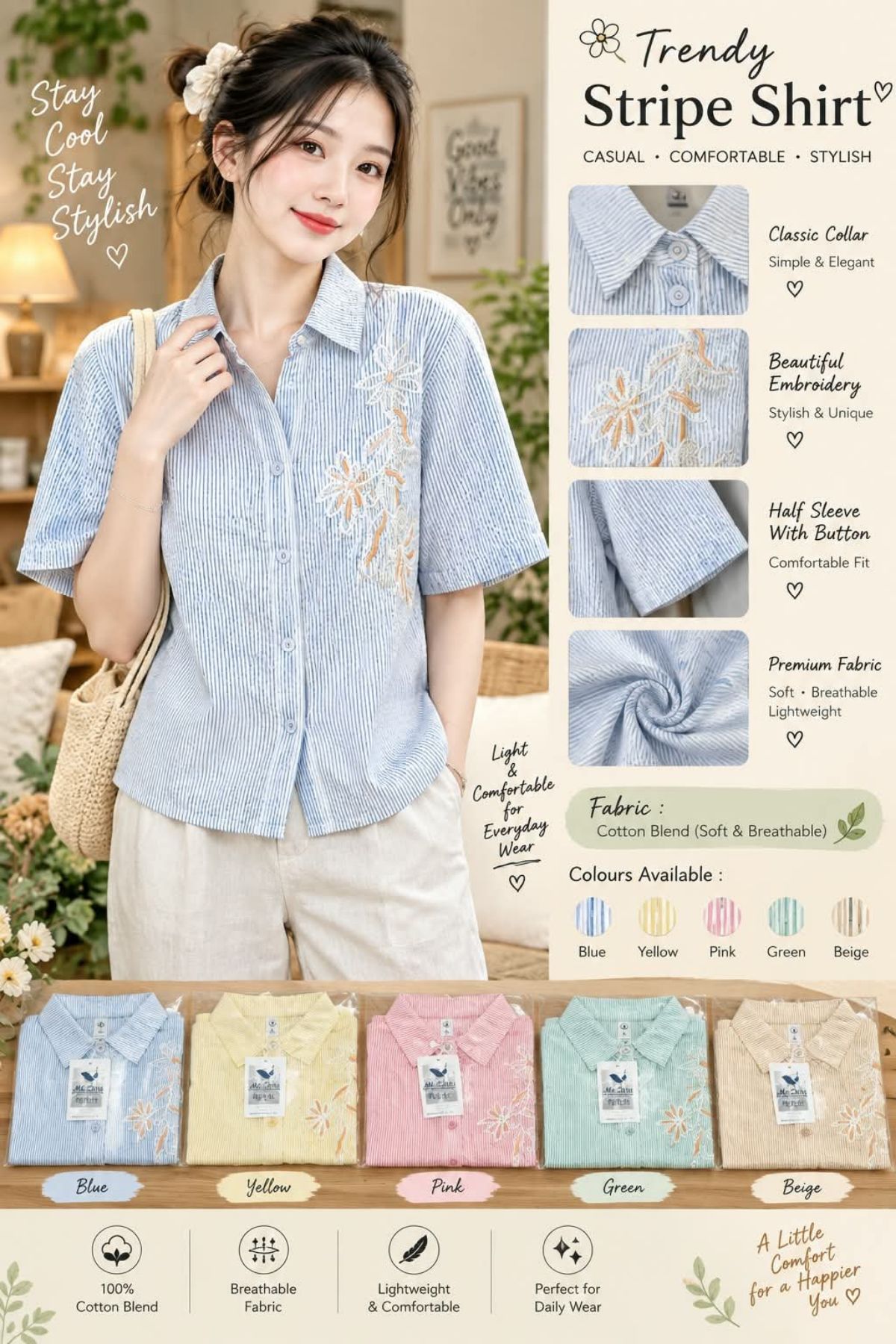 Women's Korean Top Type Shirts