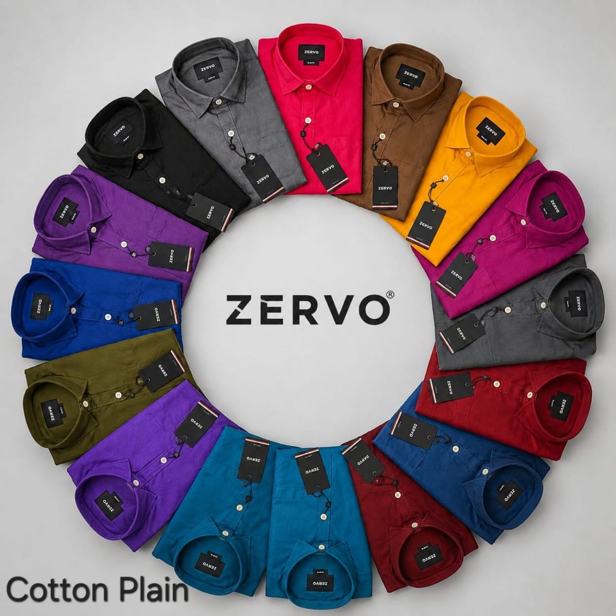 Zervo Men's TFO Cotton Oxford Shirts