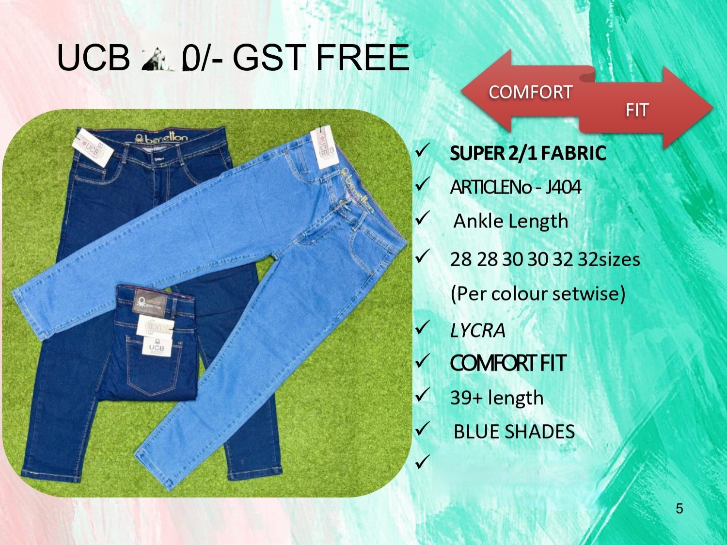 Men's Denim Jeans- UCB