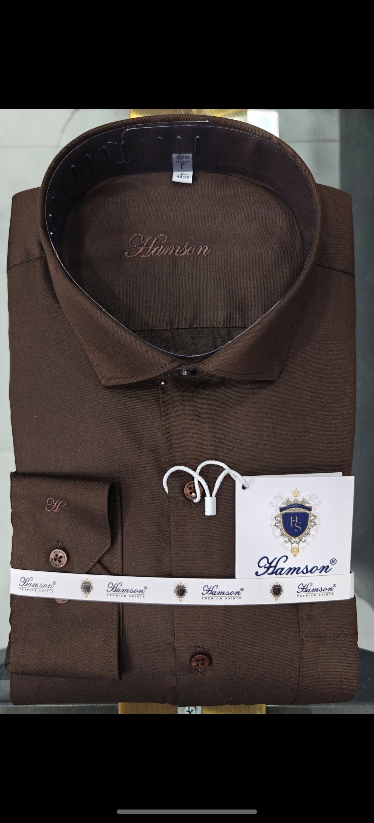 Hamson Luxury Plain Men's Shirts - Aqua-2