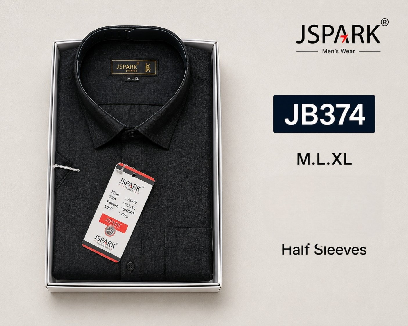 Jspark Shirts- JB374 (half sleeve )