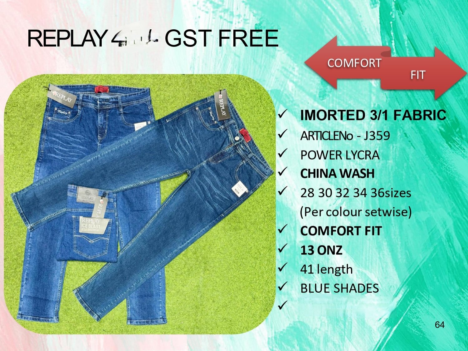 Men's Denim Jeans- REPLAY