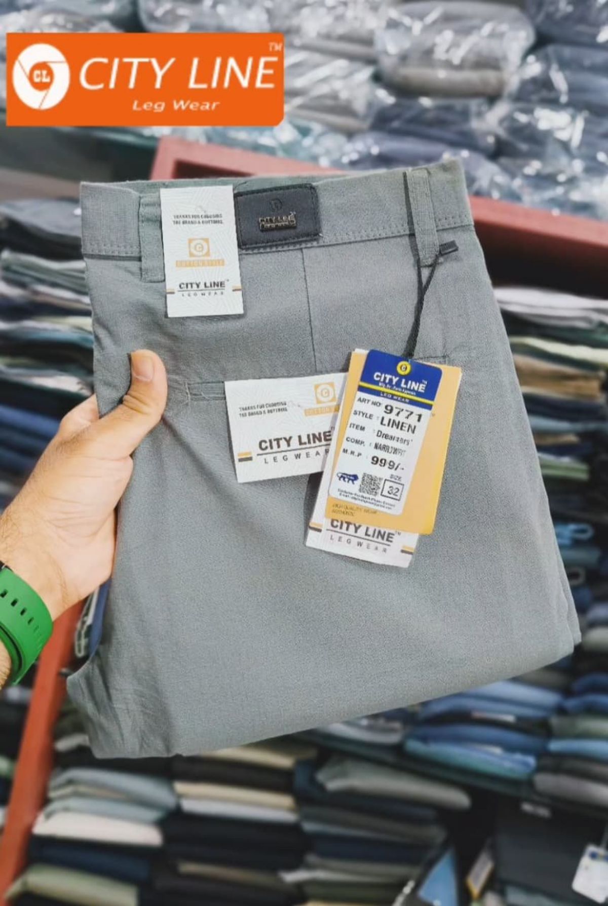 Men's Premium Linen Cotton  Formal Trousers