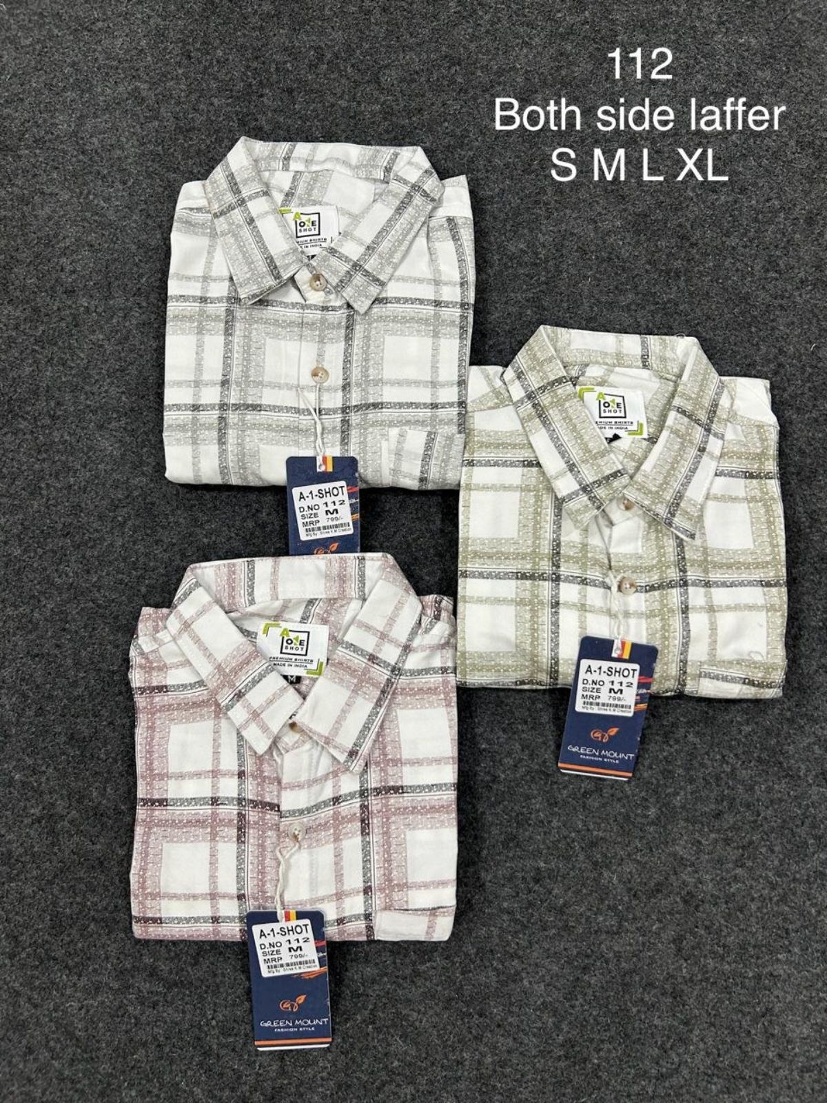 Shree Yash Both Side Laffer Men's Shirts-112
