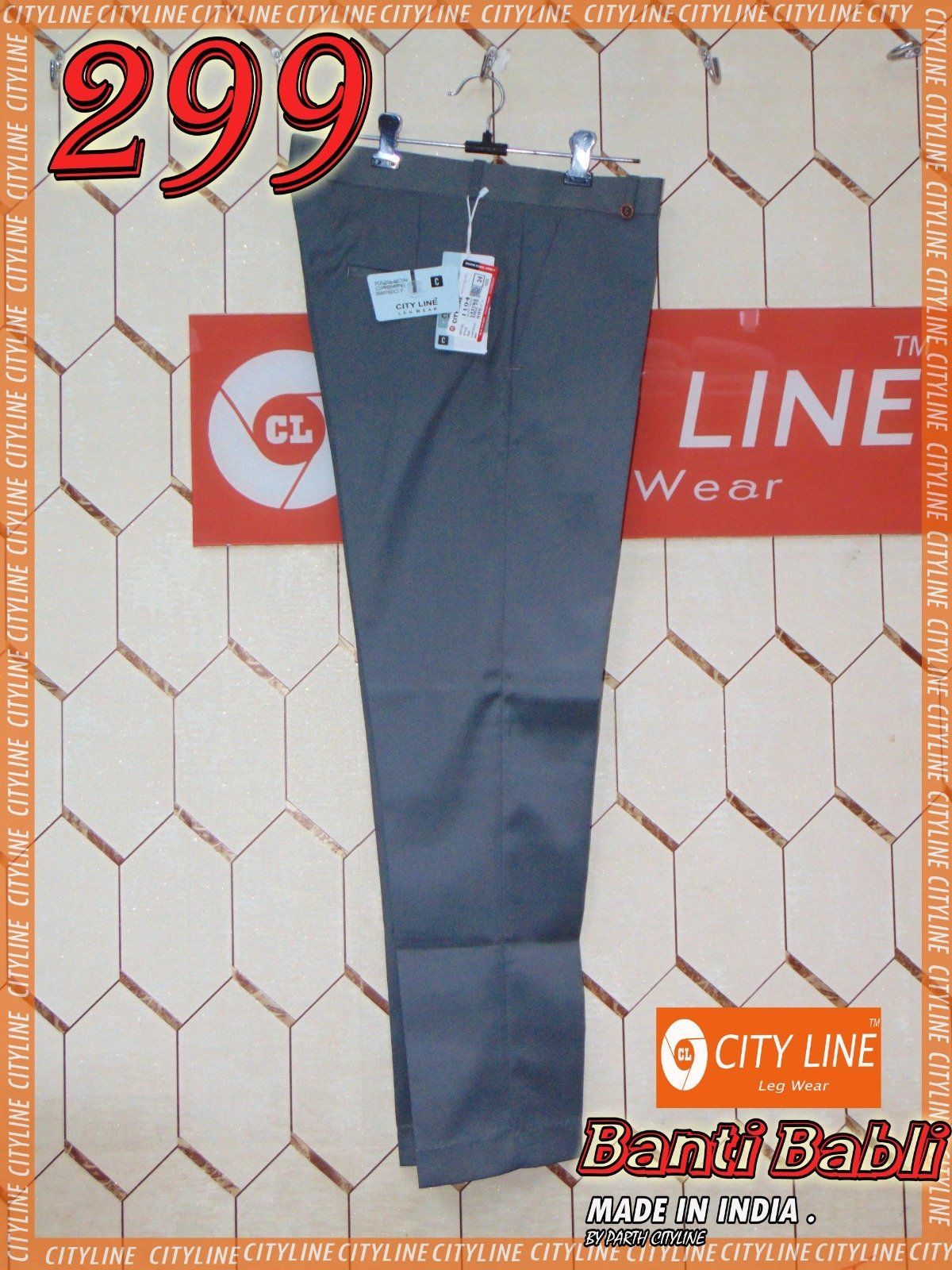 Men's Premium Ankle Fit Lycra Formal Pants -Banti Babli