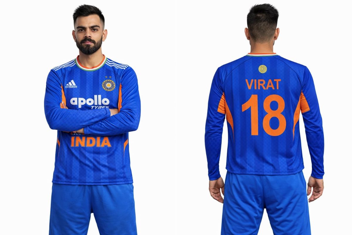 Men's Football Jersey Front & Back Sleeve Round Neck- T-20